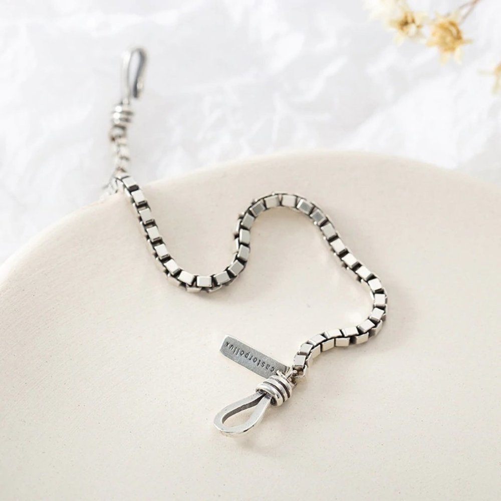 *NEW 925 Sterling Silver Vintage Chain Bracelet - Picture 3 of 12